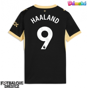 Manchester City Erling Haaland #9 Dámské Venkovní Dres 2026-27 Krátký Rukáv Manchester City Erling Haaland #9 Dámské Venkovní Dres 2026-27 Krátký Rukáv